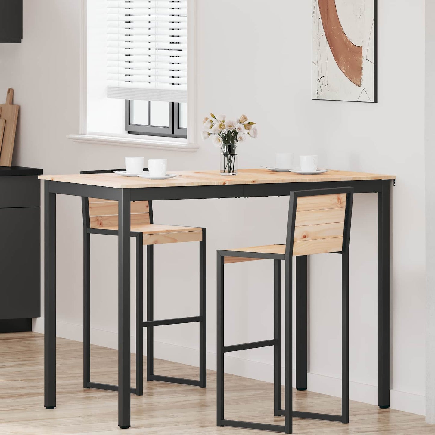 Barbord Naturlig 140 x 80 x 105 cm Massiv furu