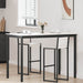 Barbord Hvit 150 x 80 x 105 cm Massiv furu