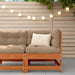 Hjørnesofa til hagen Massiv furu VoksBrun 62 x 62 x 70,5 cm vidaXL