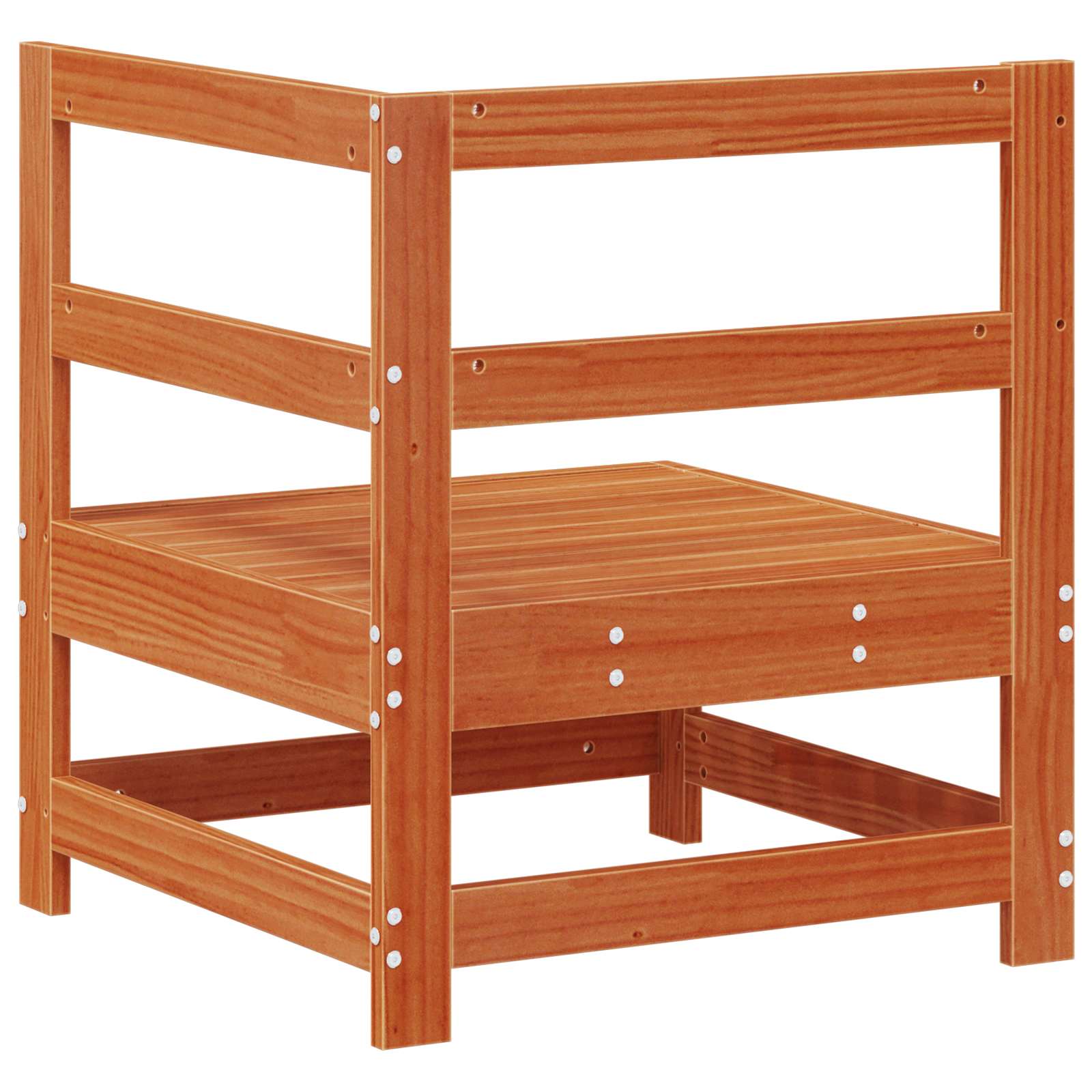 Hjørnesofa til hagen Massiv furu VoksBrun 62 x 62 x 70,5 cm vidaXL