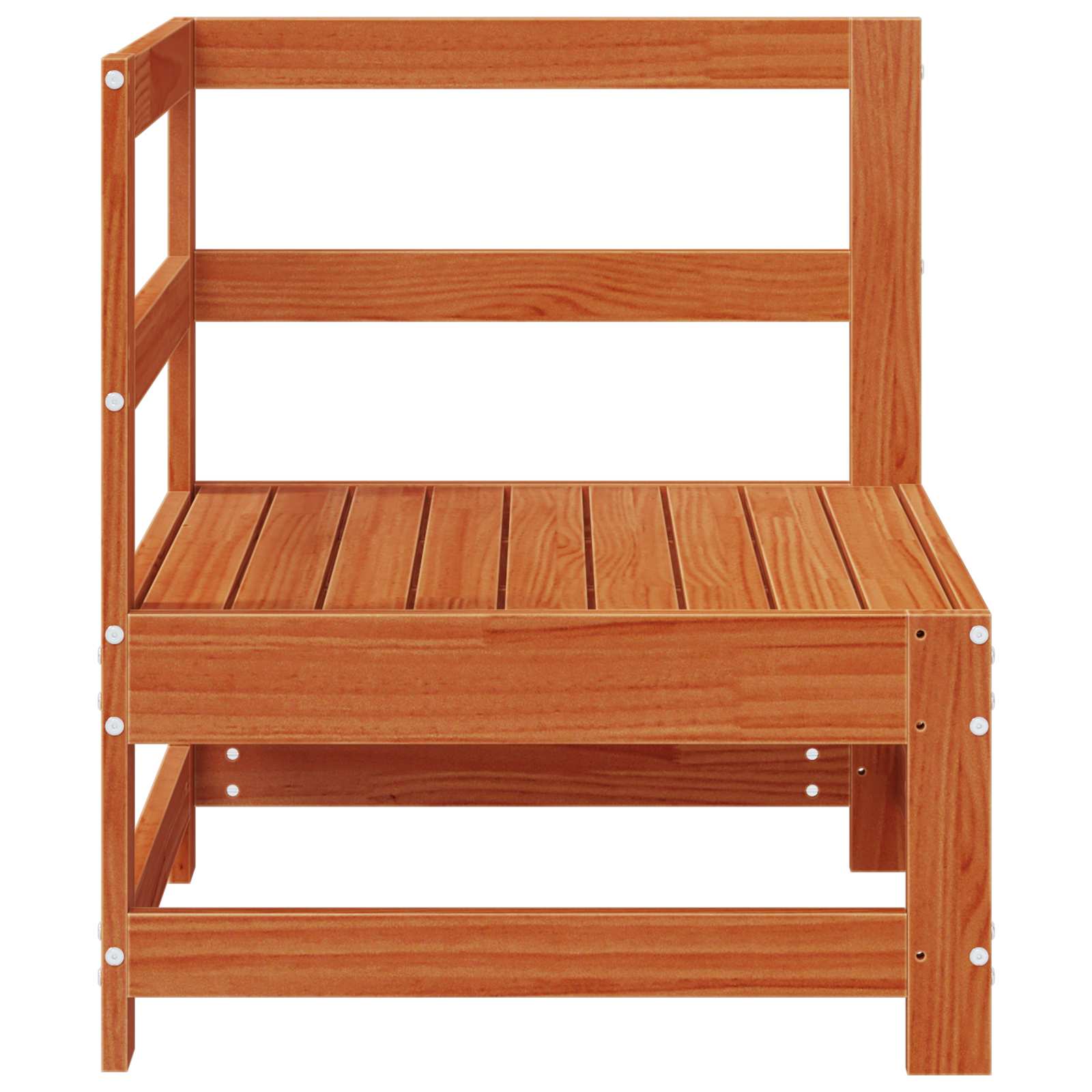 Hjørnesofa til hagen Massiv furu VoksBrun 62 x 62 x 70,5 cm vidaXL