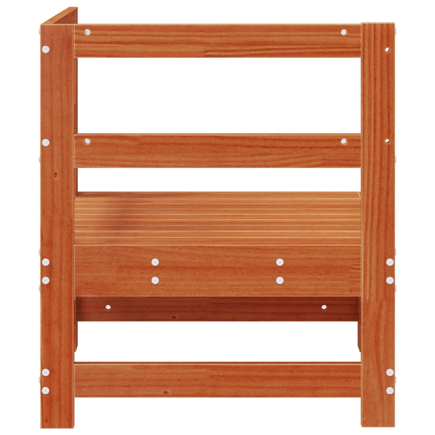 Hjørnesofa til hagen Massiv furu VoksBrun 62 x 62 x 70,5 cm vidaXL