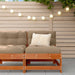 Hagemøbel Midtsofa Massiv furu VoksBrun 62 x 62 x 70,5 cm vidaXL