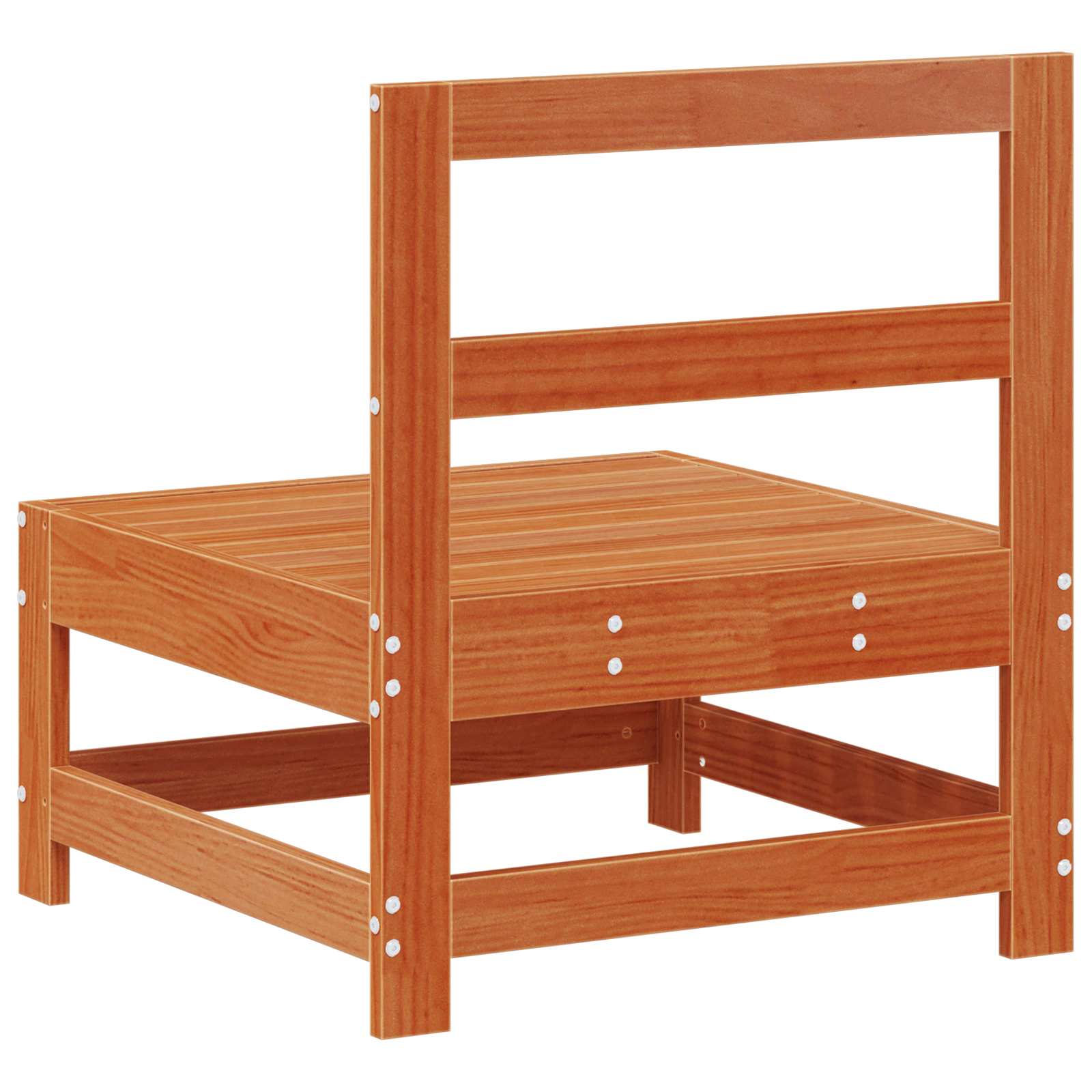 Hagemøbel Midtsofa Massiv furu VoksBrun 62 x 62 x 70,5 cm vidaXL