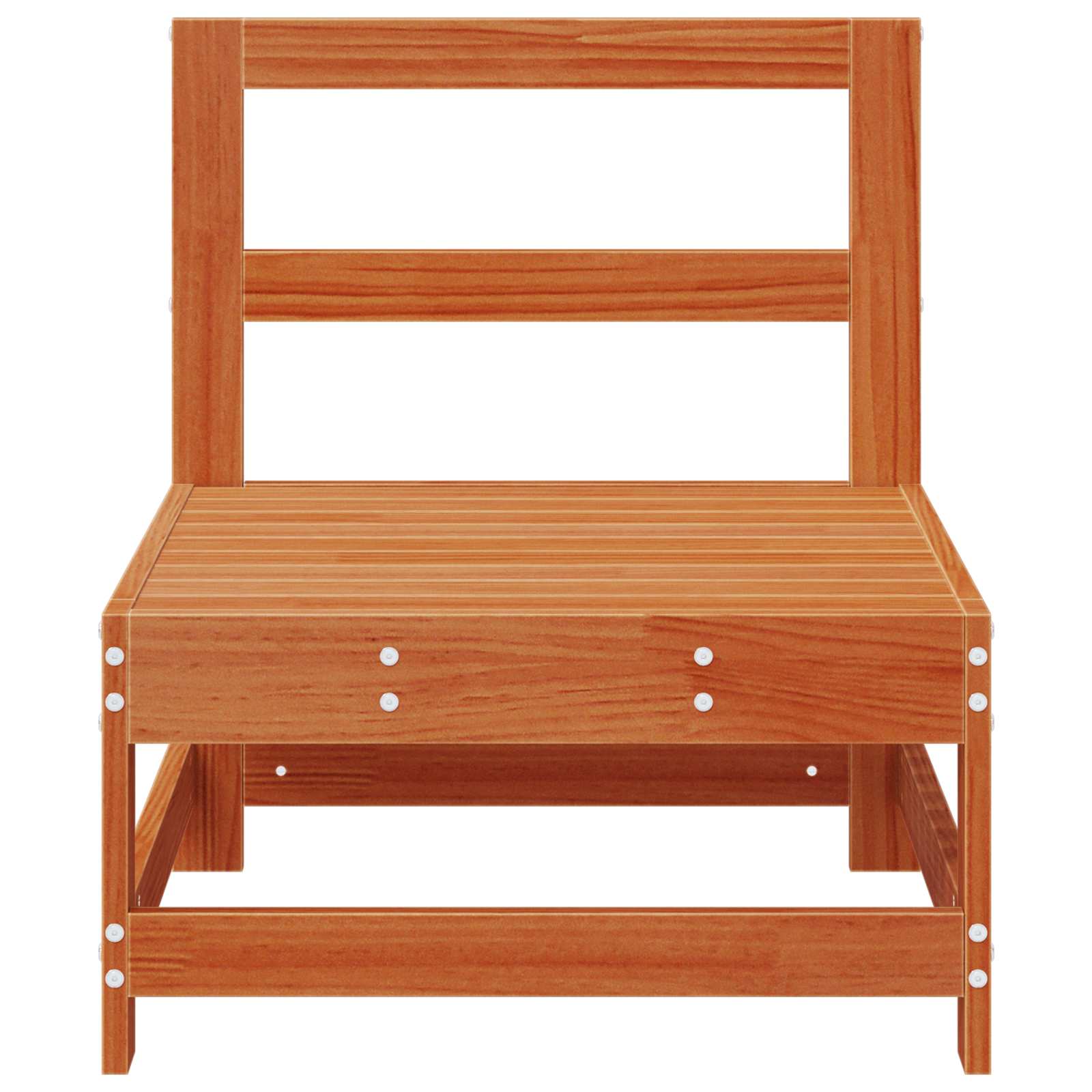 Hagemøbel Midtsofa Massiv furu VoksBrun 62 x 62 x 70,5 cm vidaXL