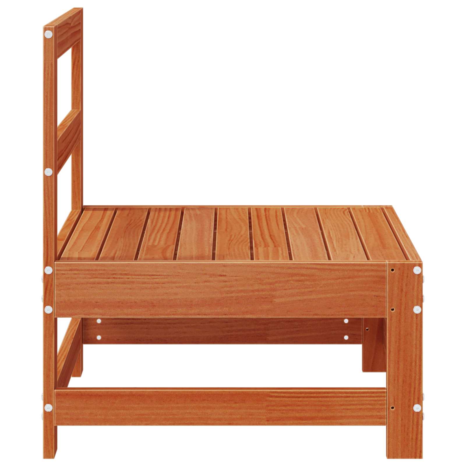 Hagemøbel Midtsofa Massiv furu VoksBrun 62 x 62 x 70,5 cm vidaXL