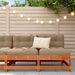 Hagemøbel Midtsofa Massiv furu VoksBrun 124 x 62 x 70,5 cm vidaXL