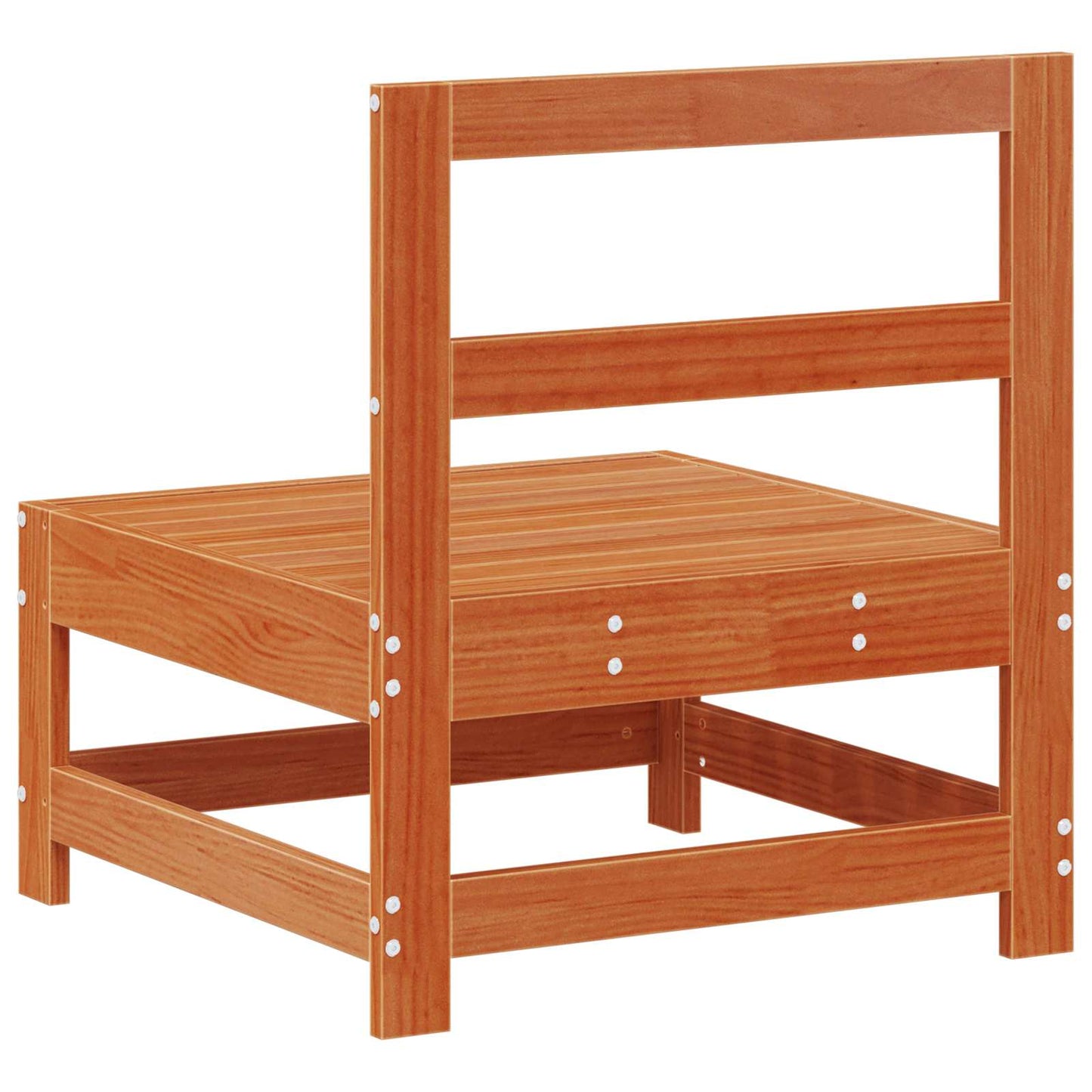 Hagemøbel Midtsofa Massiv furu VoksBrun 124 x 62 x 70,5 cm vidaXL