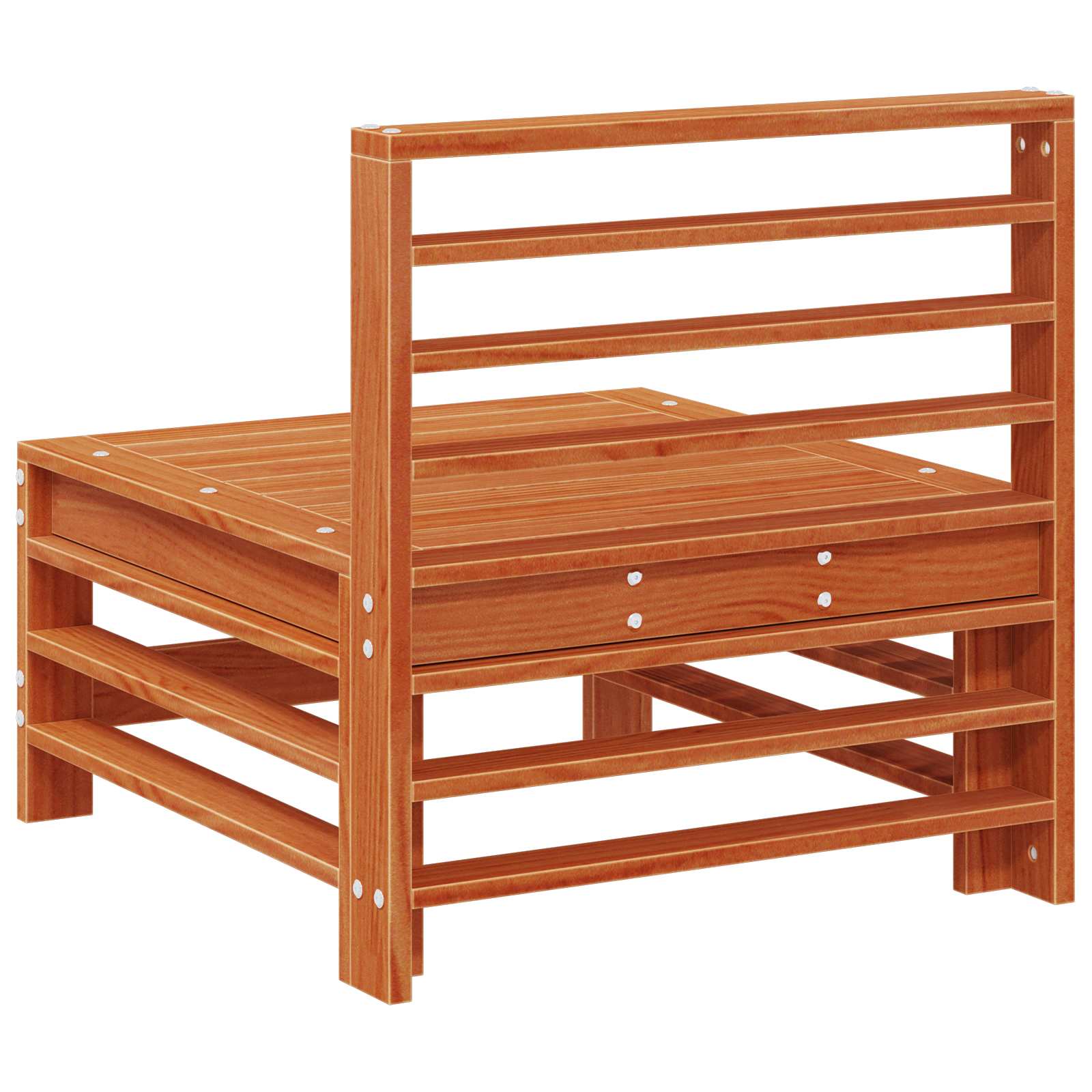 Hagemøbel Midtsofa Massiv furu VoksBrun 63,5 x 57,5 x 60 cm vidaXL