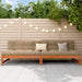 Hagemøbel Midtsofa Massiv furu VoksBrun 240 x 84 x 70 cm