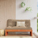 Hagemøbel Midtsofa Massiv furu VoksBrun 120 x 95 x 69 cm