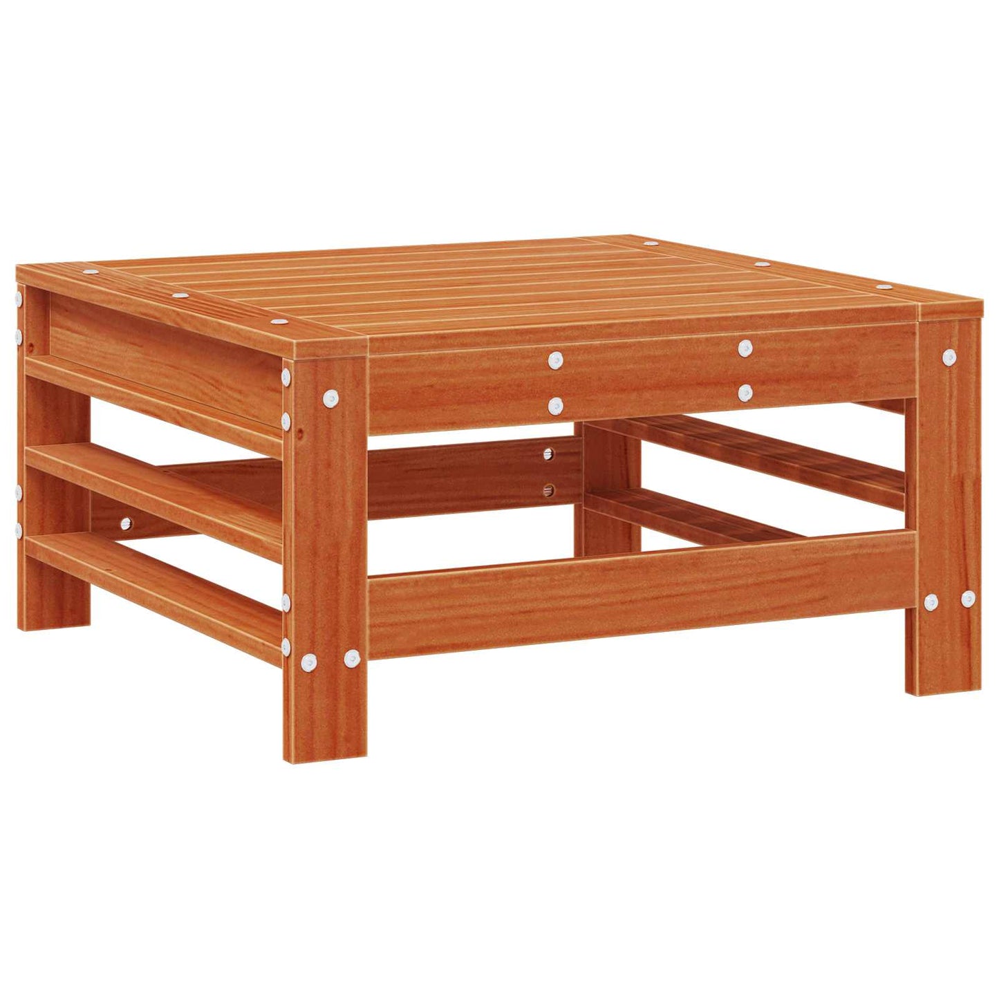 Hagefotstøtte Massiv furu VoksBrun 57,5 x 57,5 x 30 cm vidaXL