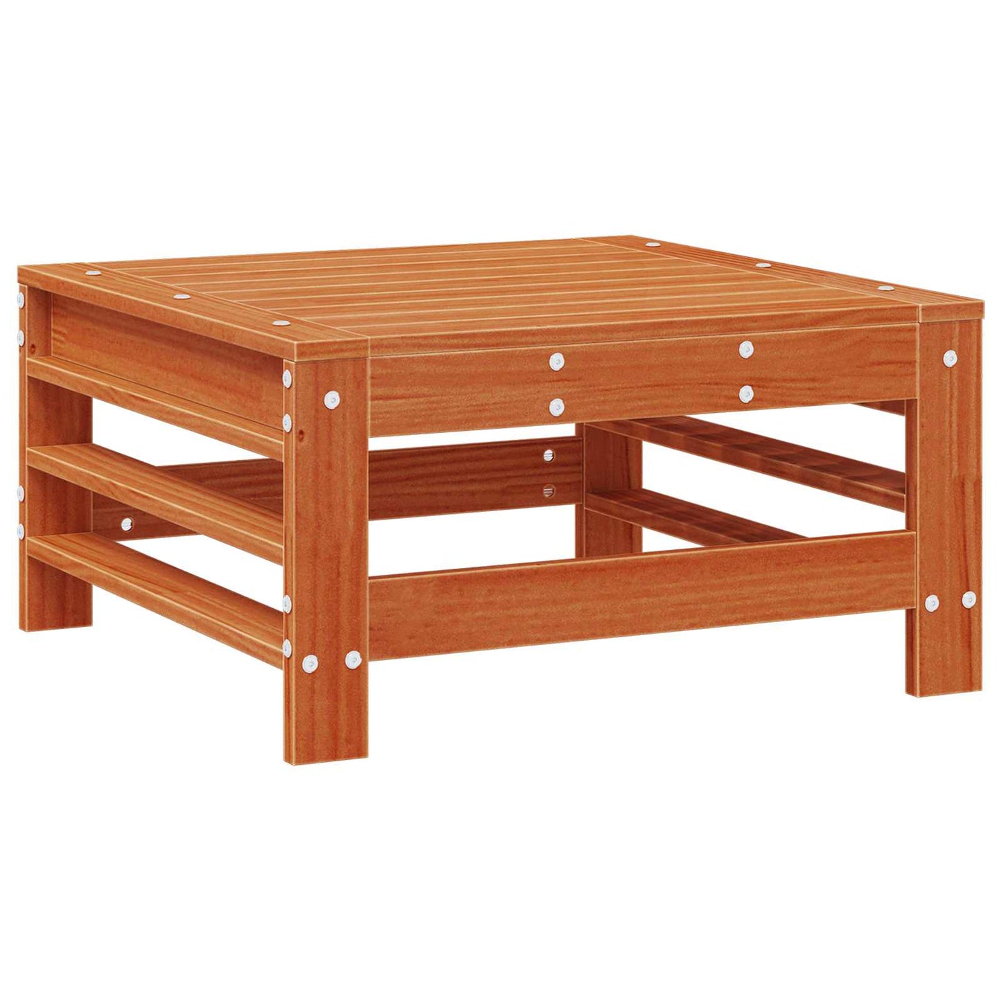 Hagefotstøtte Massiv furu VoksBrun 57,5 x 57,5 x 30 cm vidaXL