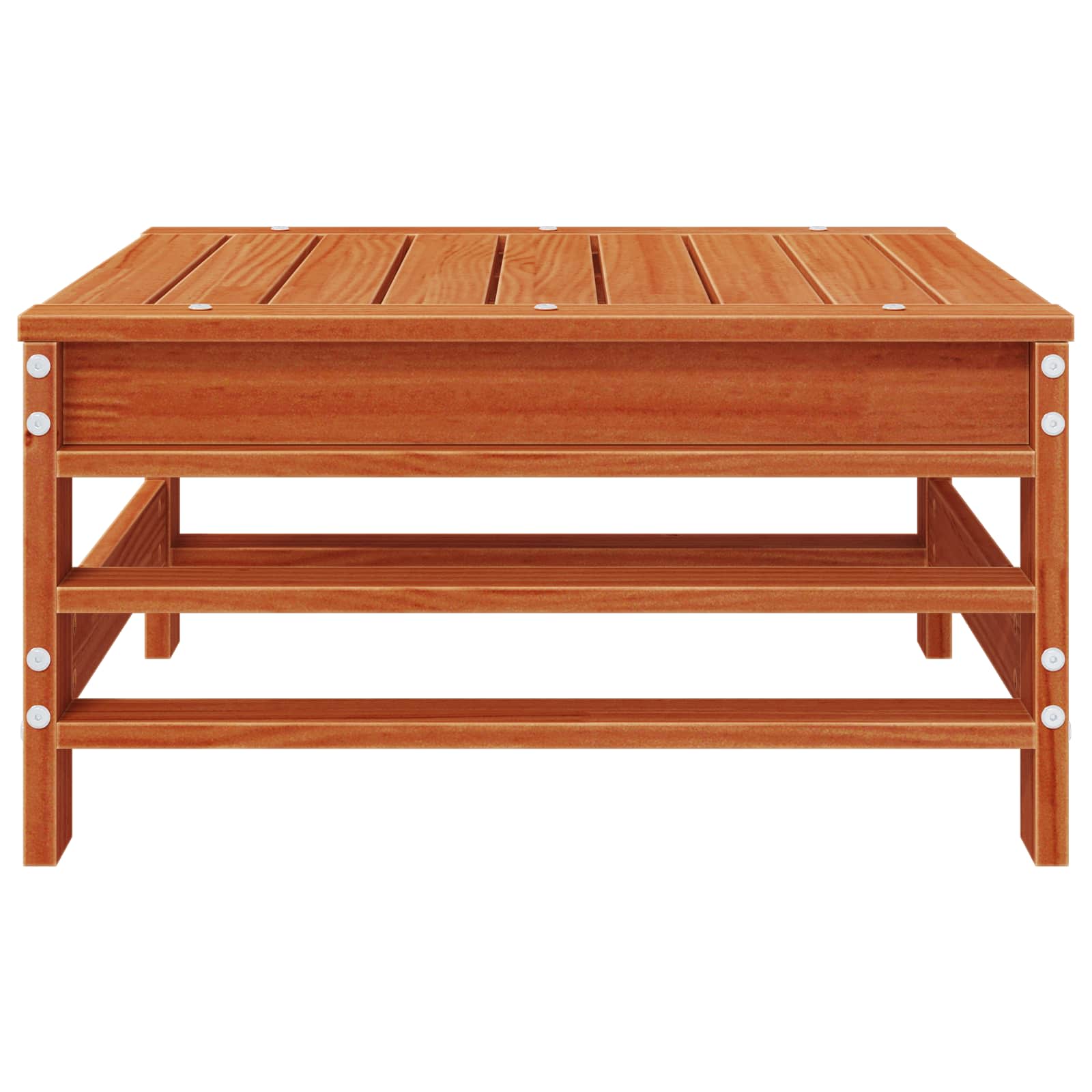 Hagefotstøtte Massiv furu VoksBrun 57,5 x 57,5 x 30 cm vidaXL