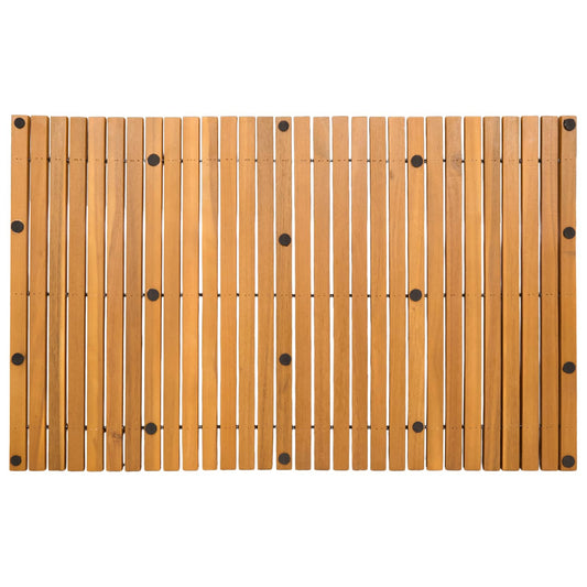 Badematte Brun 80 x 50 cm Solid akasietre