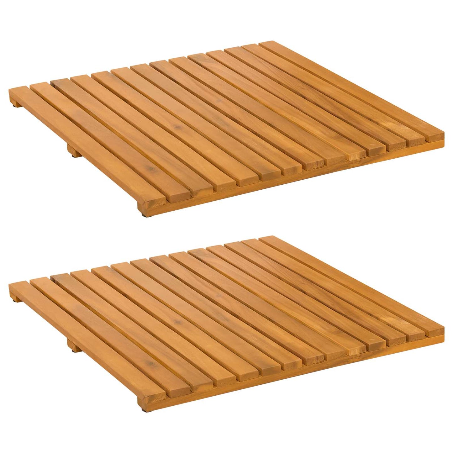 Badematte Ensfarget Brun 50 x 50 cm tre