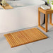 Badematte Ensfarget Brun 80 x 50 cm Solid akasietre