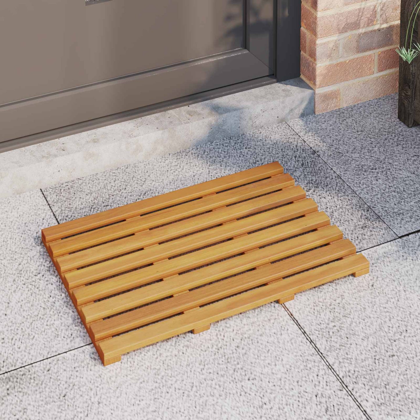Badematte Ensfarget Brun 56 x 37 x 2,5 cm tre
