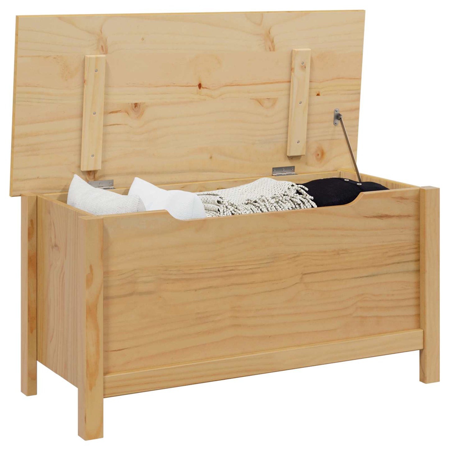 Lagringsboks HILL Honning brun 90 x 40 x 45 cm Massiv furu