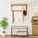 Kleshenger Honning brun 90 x 35 x 41.5 cm Massiv furu vidaXL