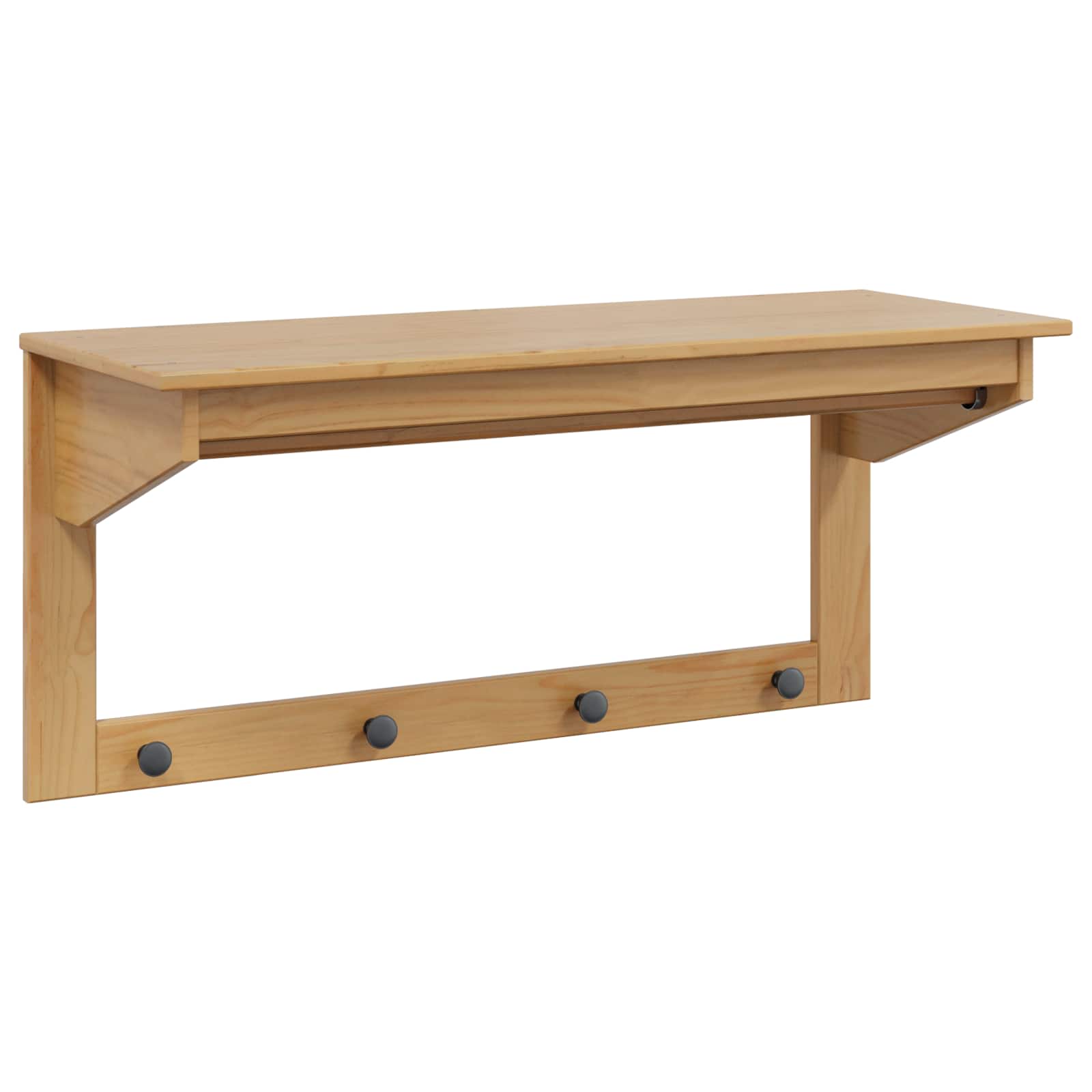 Kleshenger Honning brun 90 x 35 x 41.5 cm Massiv furu vidaXL