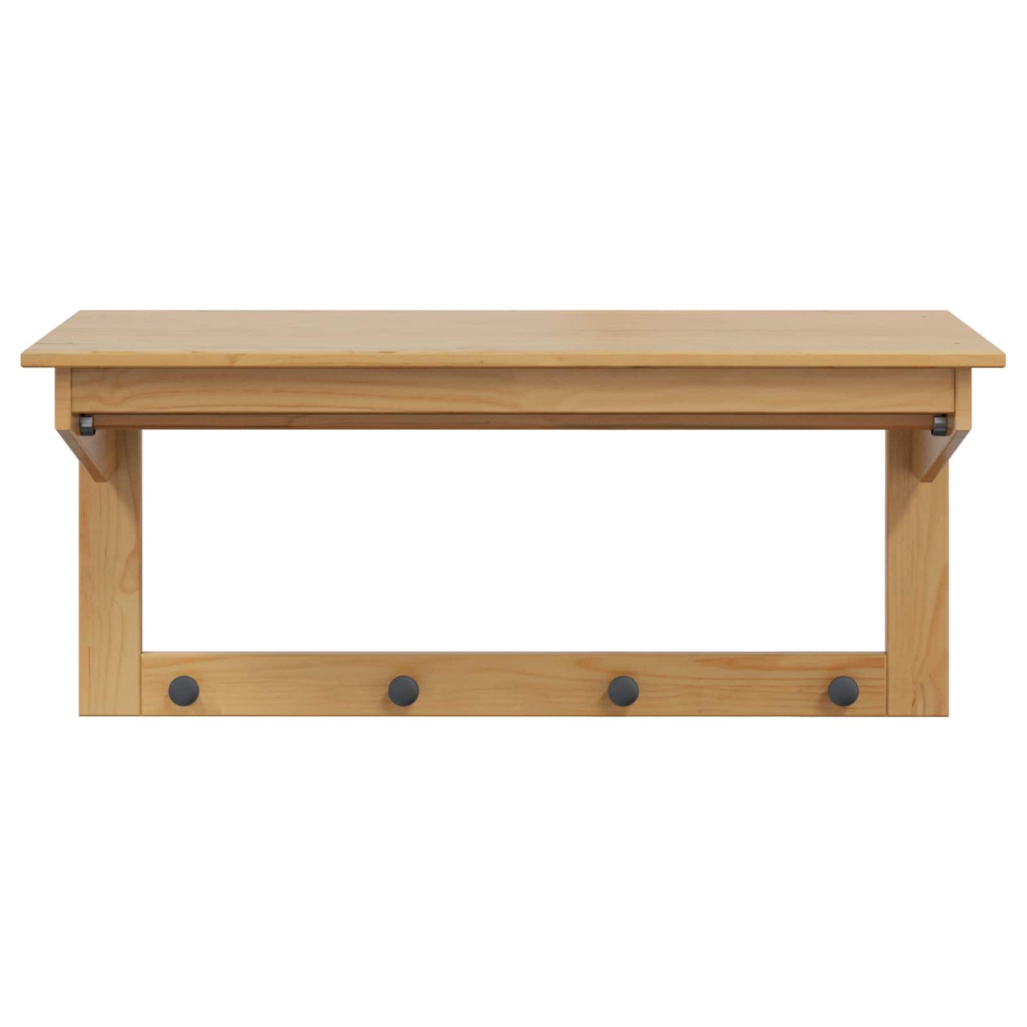Kleshenger Honning brun 90 x 35 x 41.5 cm Massiv furu vidaXL