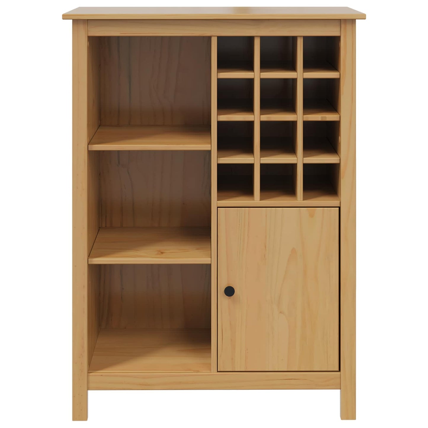 Vinskap HILL Honning brun 79.5 x 40 x 107.5 cm Massiv furu
