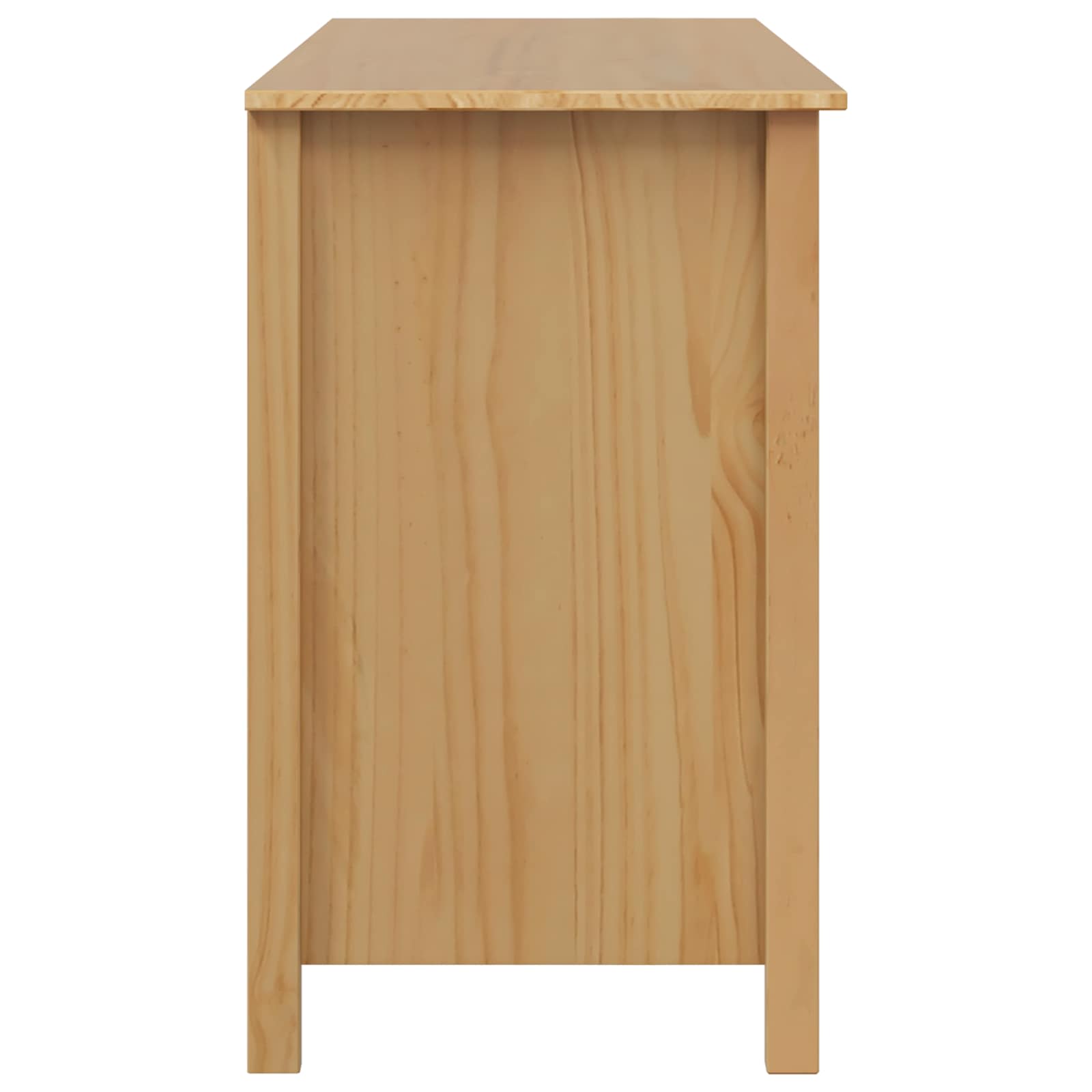 Bord med skuffer Honning brun 100 x 45 x 74 cm Massiv furu vidaXL