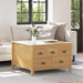 Kaffebord Honning brun 79.5 x 79.5 x 49 cm Massiv furu vidaXL