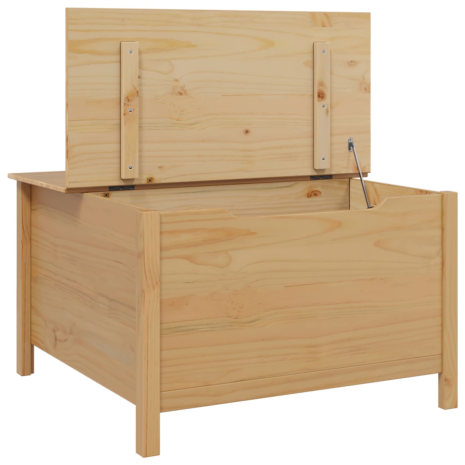 Kaffebord Honning brun 79.5 x 79.5 x 49 cm Massiv furu vidaXL