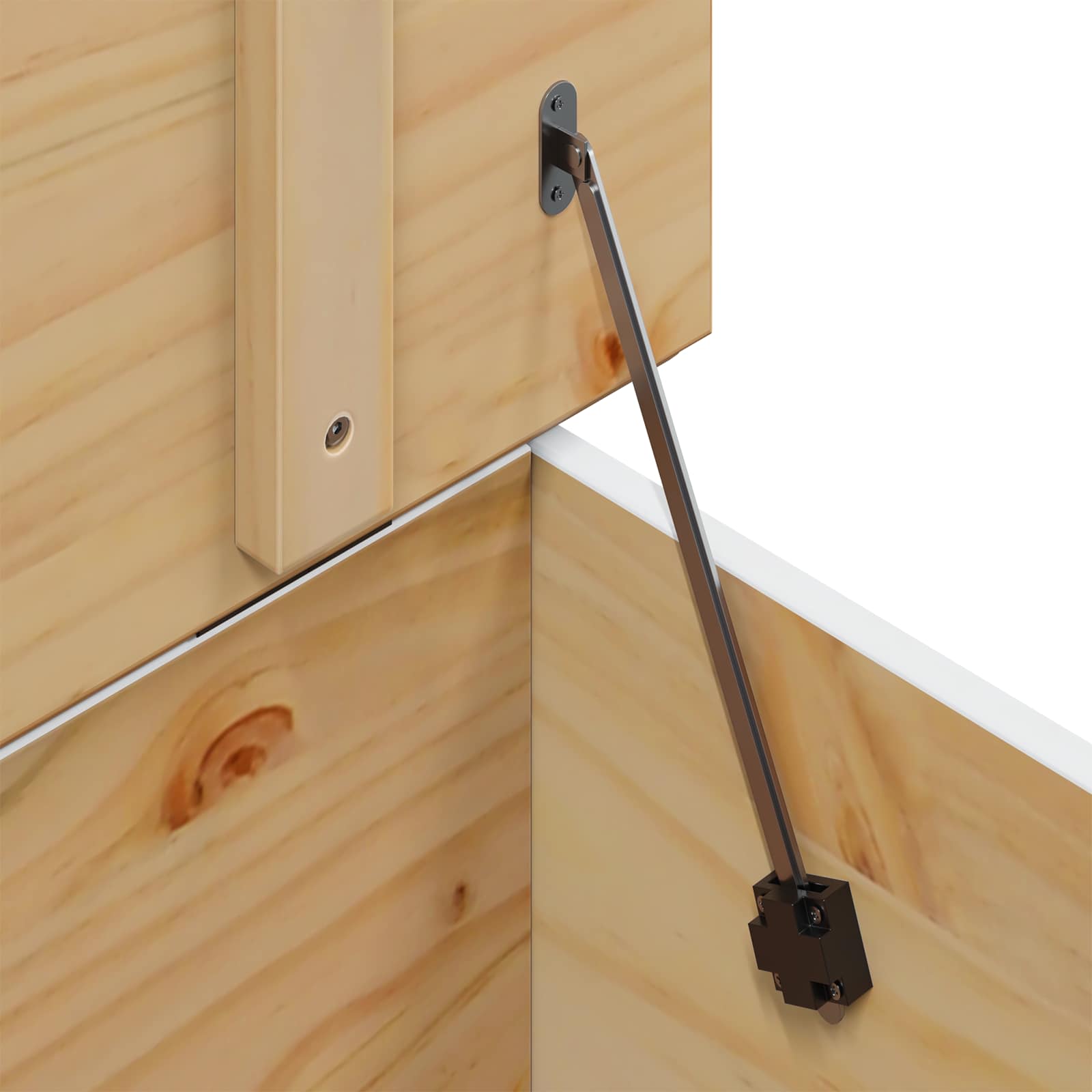 Kaffebord Hvit og honningbrun 79.5 x 79.5 x 49 cm Massiv furu vidaXL