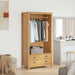 Garderobeskap HILL Honning brun 84 x 50 x 170 cm Massiv furu