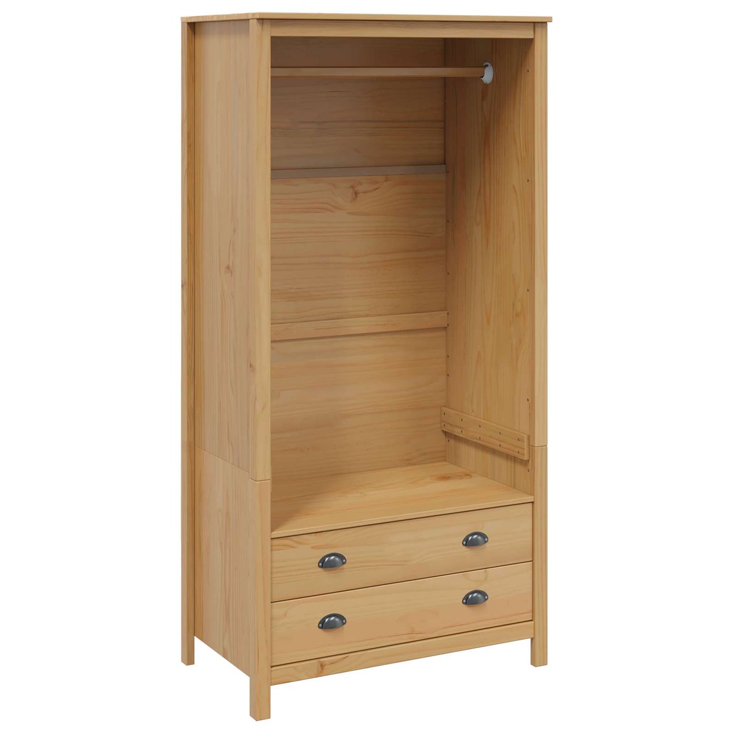 Garderobeskap HILL Honning brun 84 x 50 x 170 cm Massiv furu