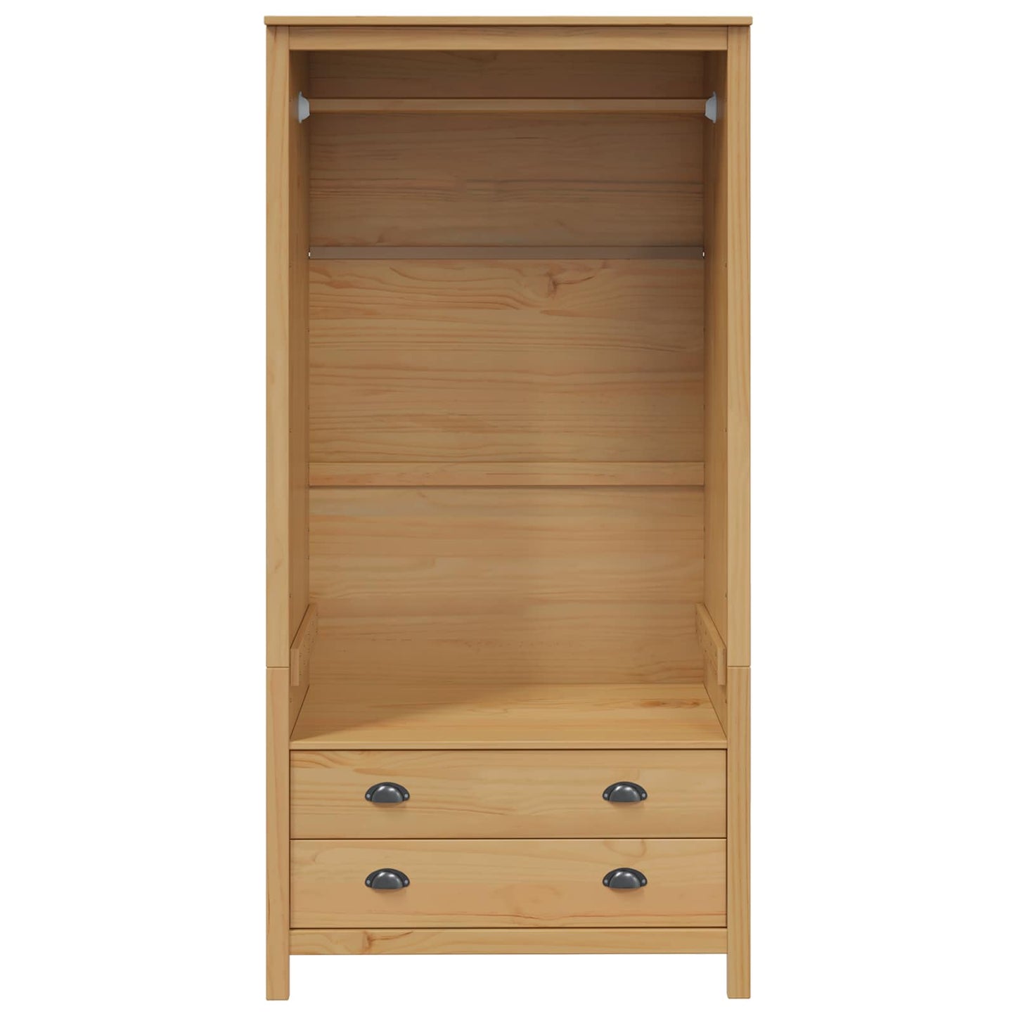Garderobeskap HILL Honning brun 84 x 50 x 170 cm Massiv furu