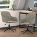 Spisestuestol 2 pcs Lysegrå 55 x 59,5 x 77 cm Fløyel vidaXL