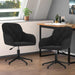 Spisestuestol 2 pcs Svart 55 x 59,5 x 77 cm Fløyel vidaXL