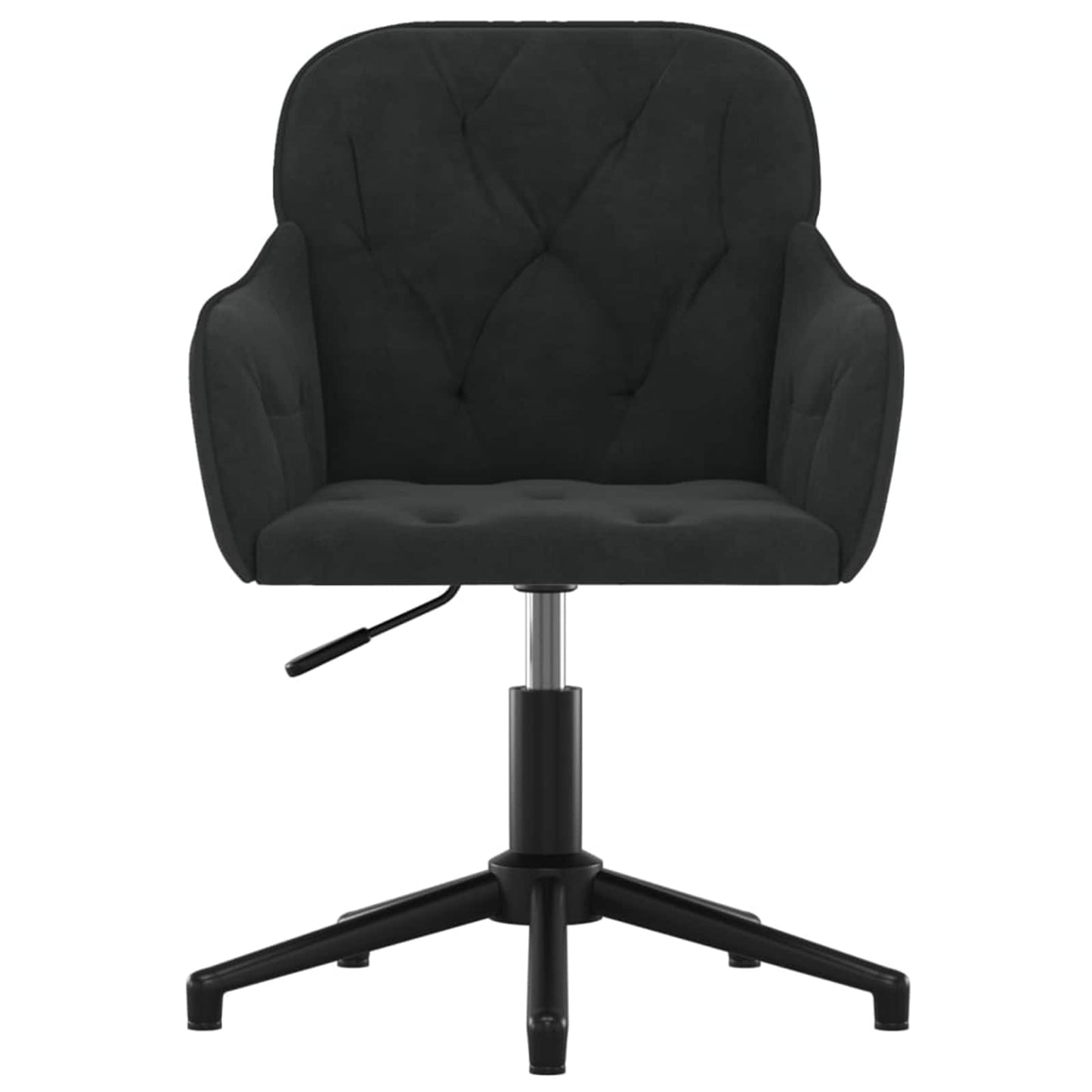 Spisestuestol 2 pcs Svart 55 x 59,5 x 77 cm Fløyel vidaXL