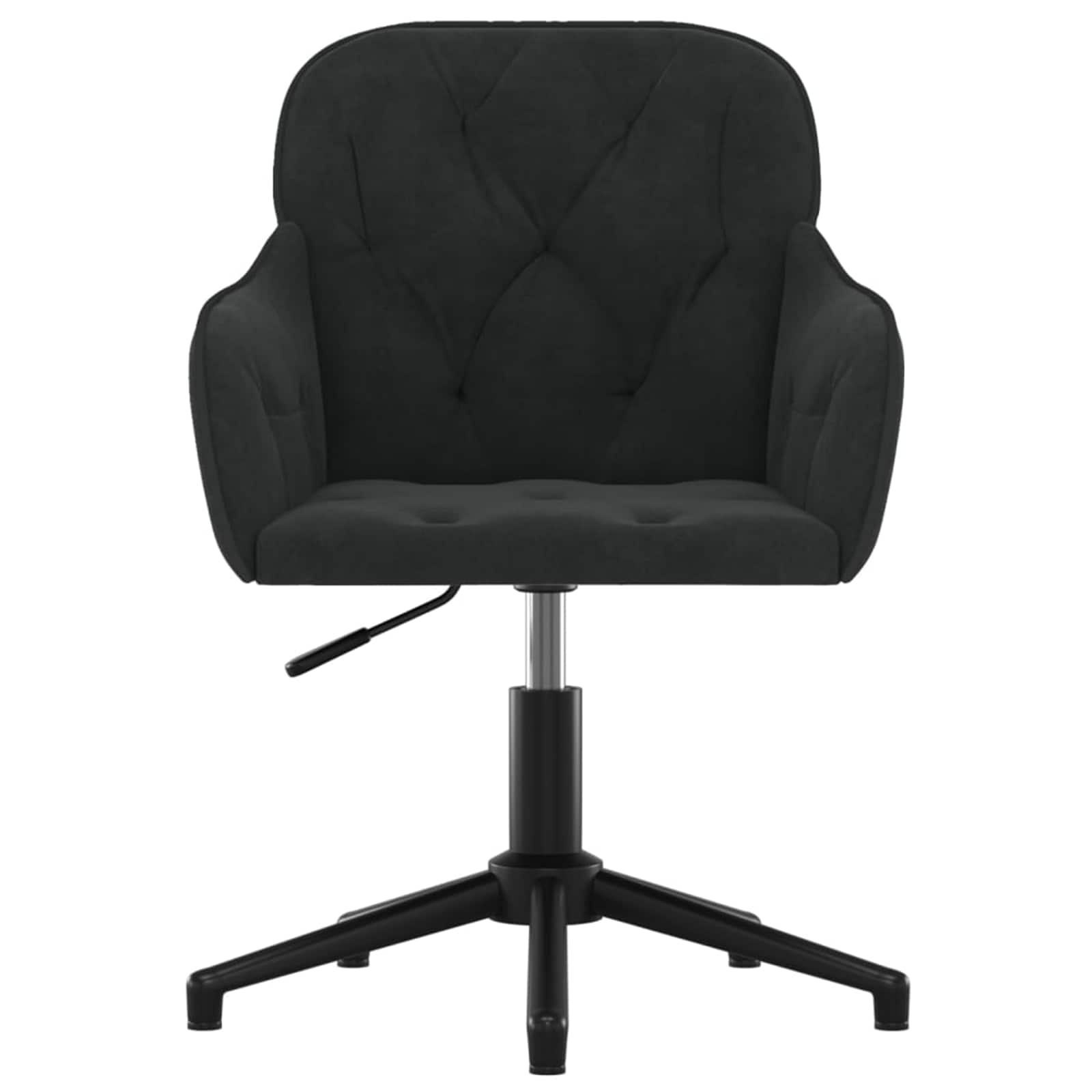 Spisestuestol 2 pcs Svart 55 x 59,5 x 77 cm Fløyel vidaXL