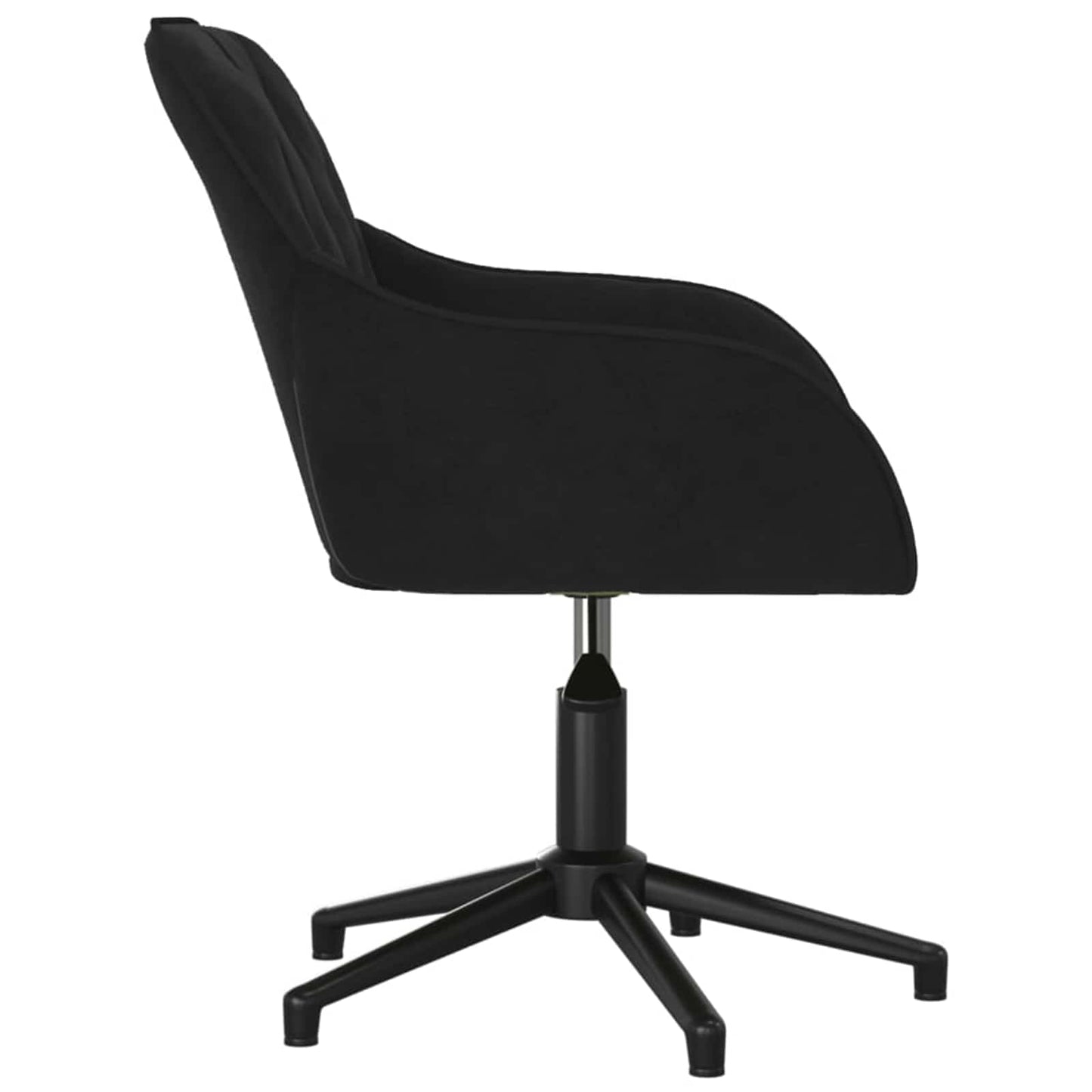 Spisestuestol 2 pcs Svart 55 x 59,5 x 77 cm Fløyel vidaXL