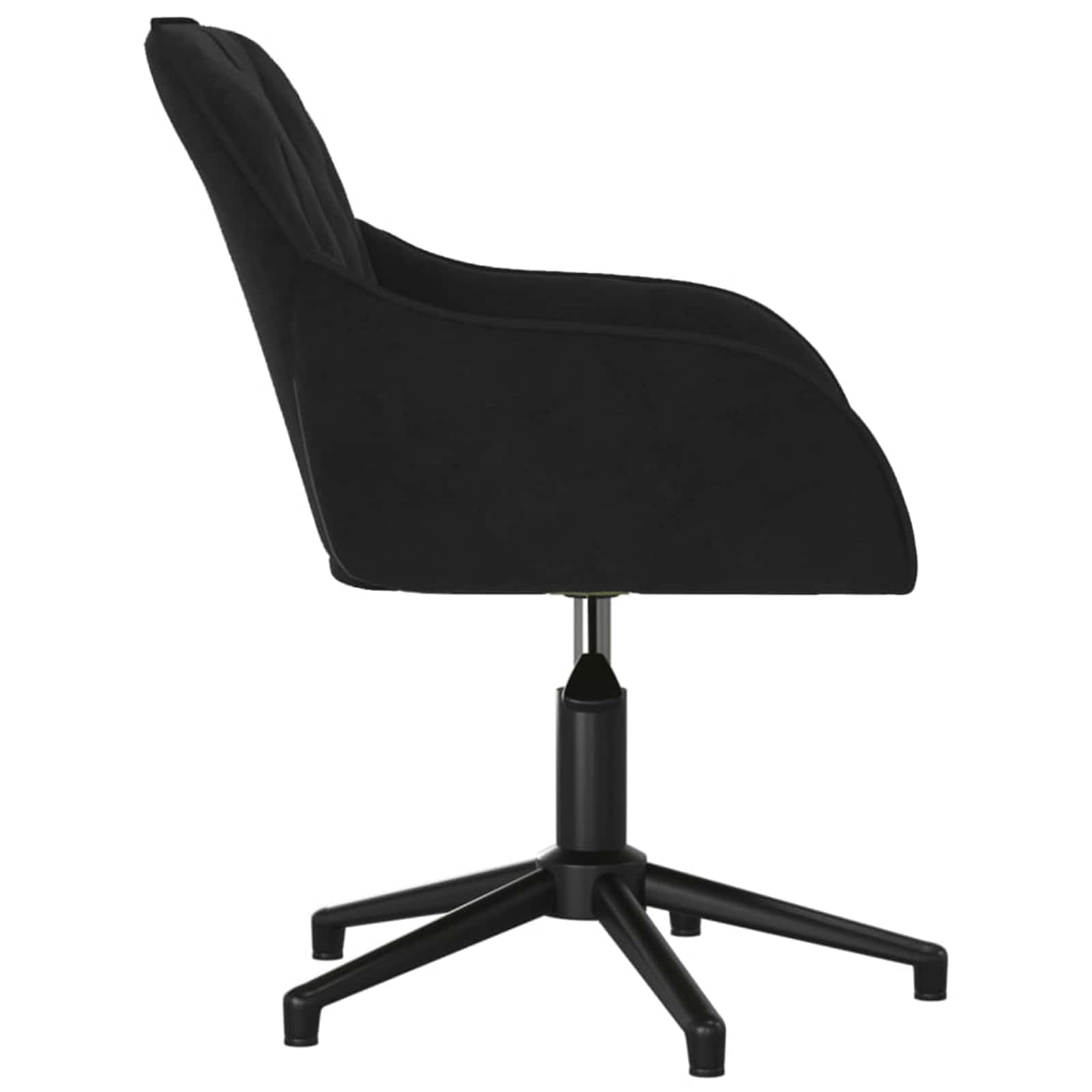 Spisestuestol 2 pcs Svart 55 x 59,5 x 77 cm Fløyel vidaXL