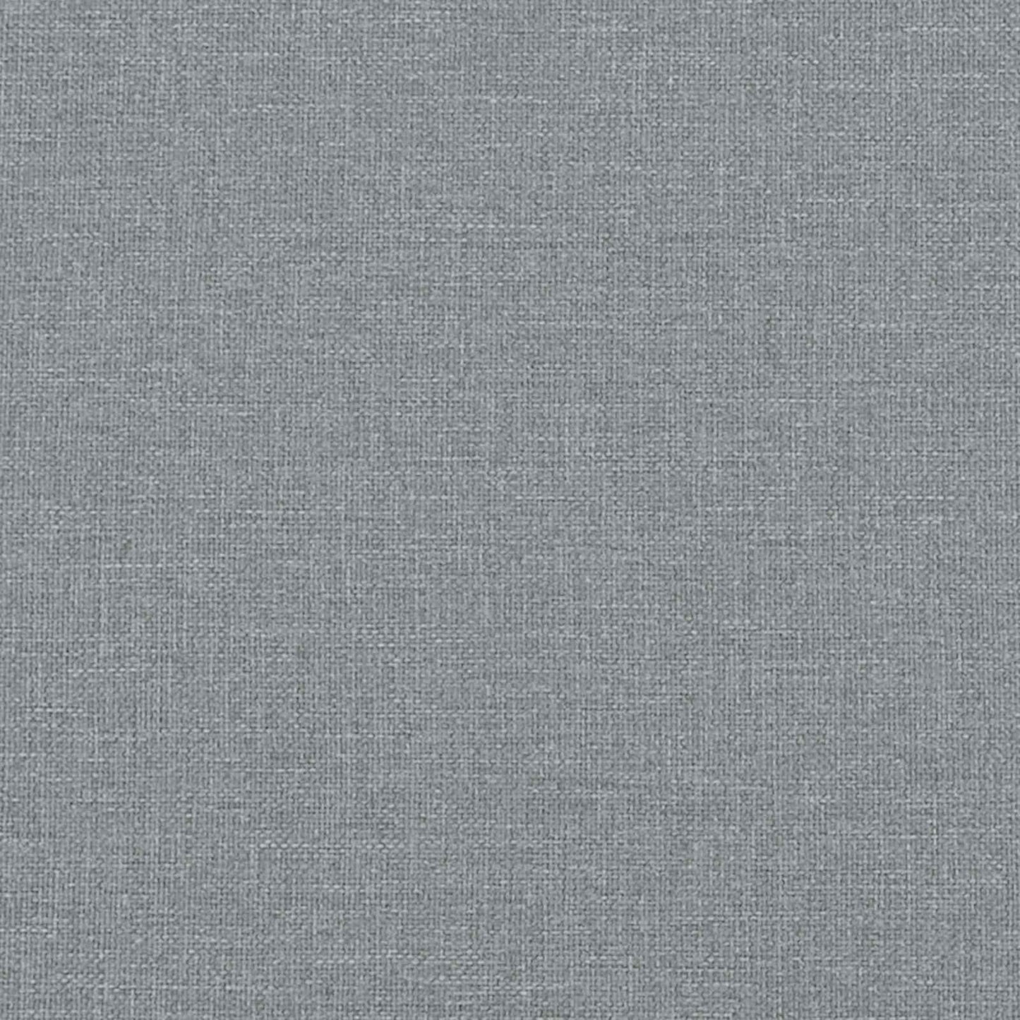 Sengeramme med madrass med hodegjerde Lysegrå 90 x 190 cm stoff