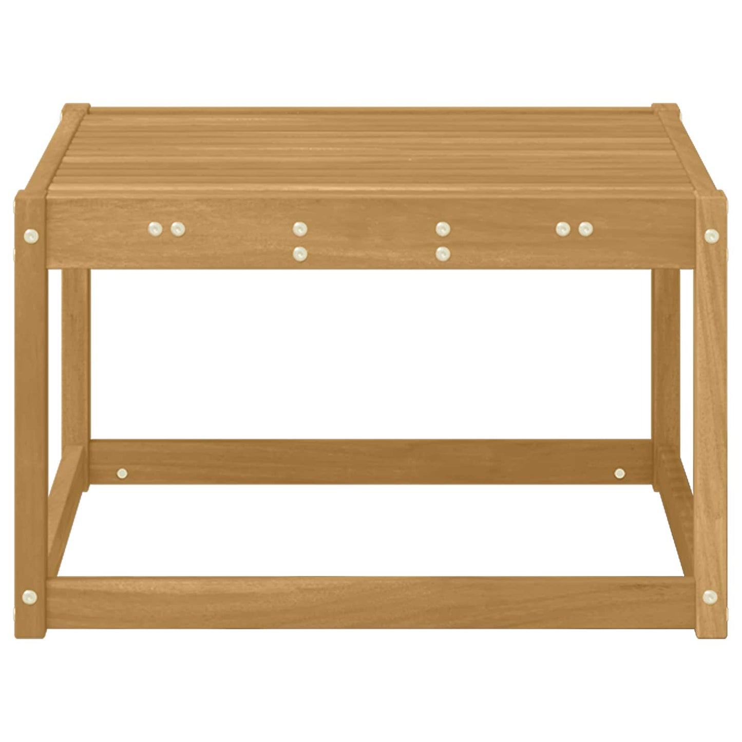 Utebord Solid akasietre Hvit 59 x 59 x 37 cm