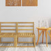 Ute Midt Sofa Solid akasietre Hvit 59 x 63 x 73 cm