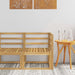 Ute Hjørnesofa Solid akasietre Hvit 63 x 63 x 73 cm