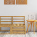 Ute Midt Sofa Solid akasietre Hvit 63 x 59 x 73 cm
