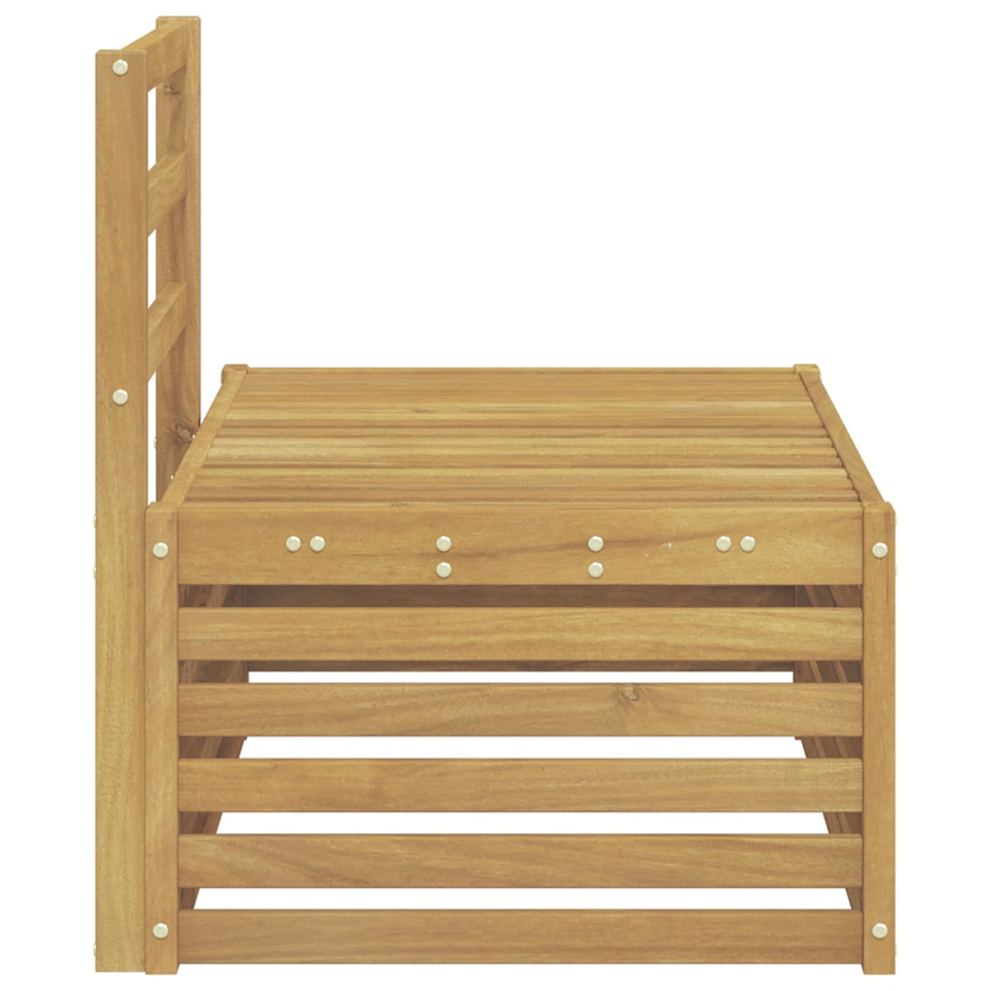 Utendørs sofa-sett Hvit 91 x 63 x 73 cm Solid akasietre