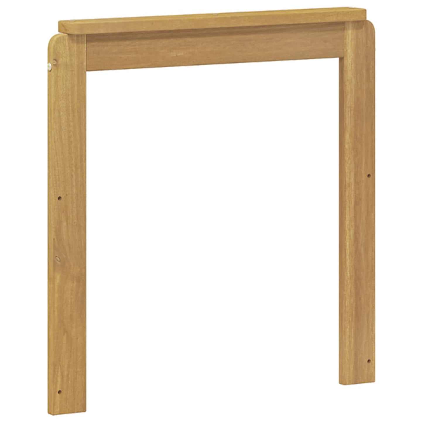 Armlene Modul 2 pcs Hvit 59 x 6 x 61 cm Solid akasietre