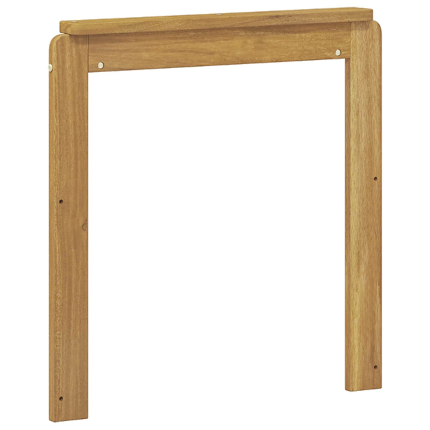 Armlene Modul 2 pcs Hvit 59 x 6 x 61 cm Solid akasietre