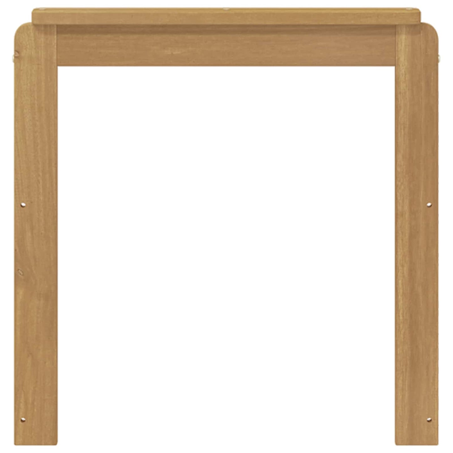 Armlene Modul 2 pcs Hvit 59 x 6 x 61 cm Solid akasietre