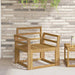 Armlene Modul 2 pcs Hvit 58,5 x 8,5 x 60 cm Solid akasietre